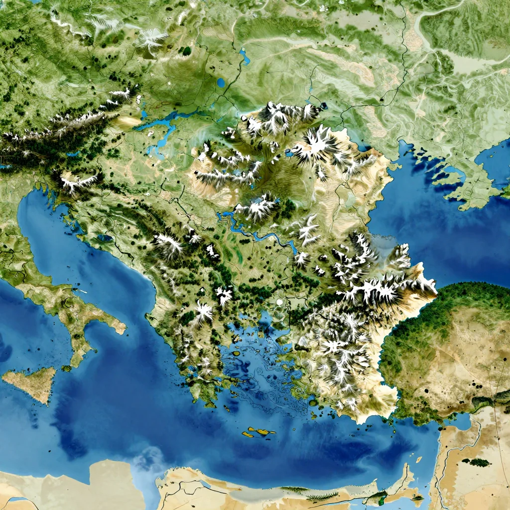 Belgium - Physical Geography Map Belgium Physical Geography Map