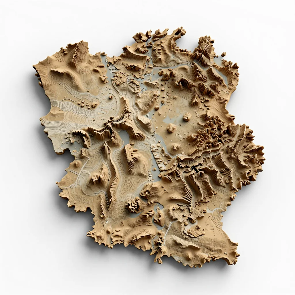 Belgium 3D Topographic