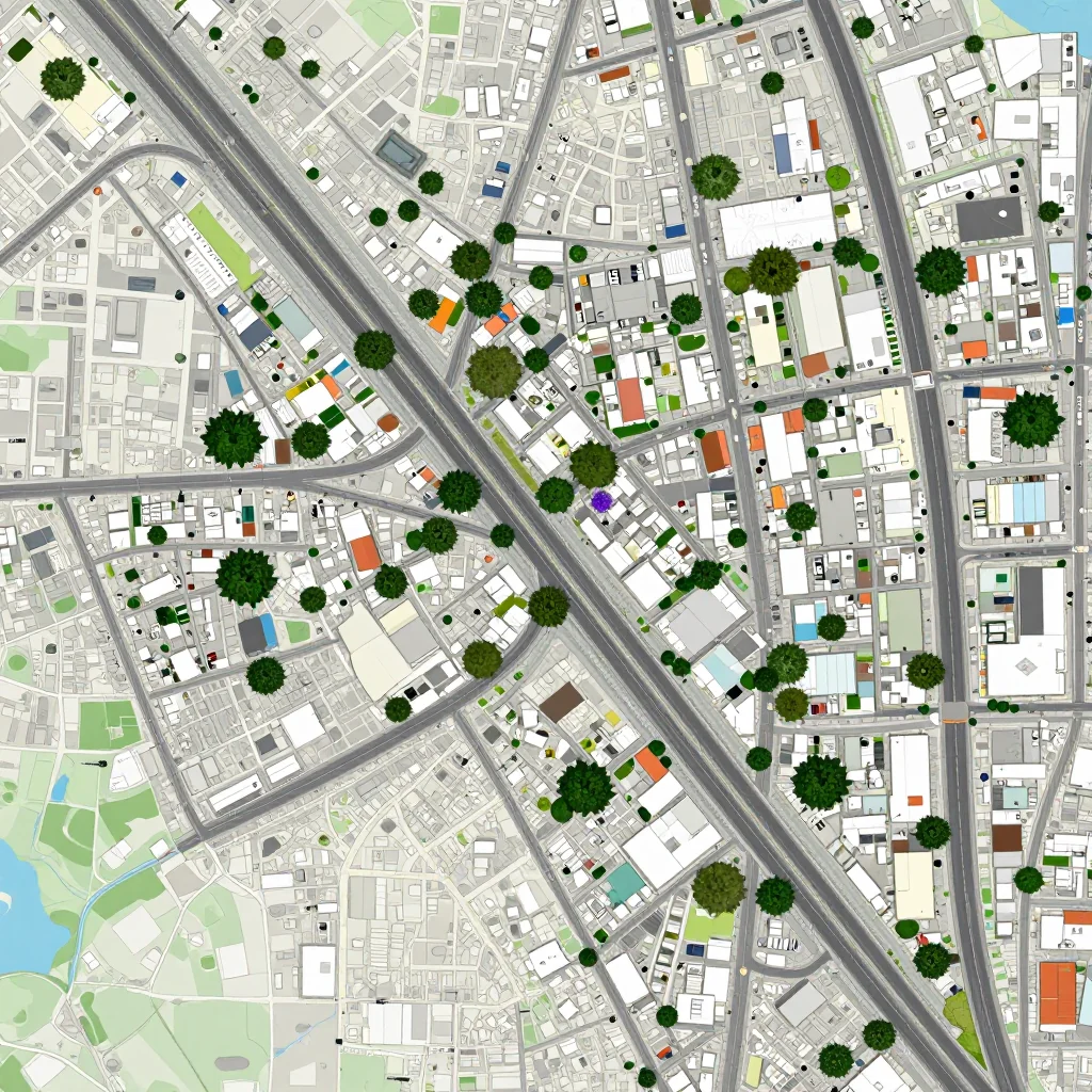 Detailed street map showing roads, highways, neighborhoods, and urban layout of Belize City, Belize