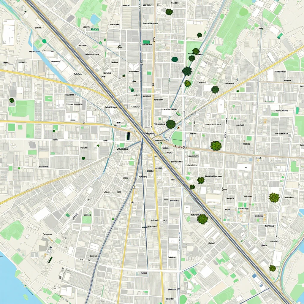 Detailed street map showing roads, highways, neighborhoods, and urban layout of Belize