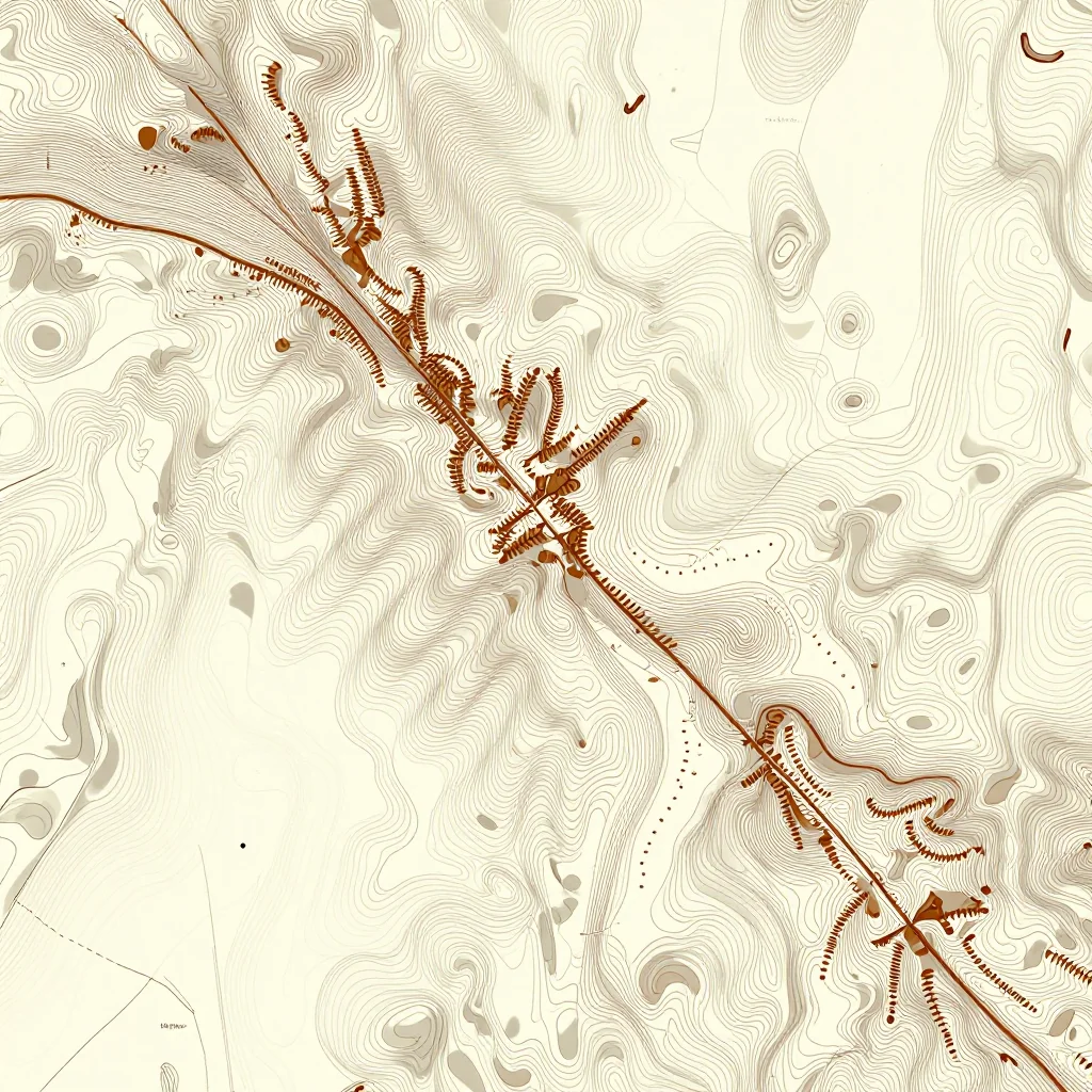 3D topographic map showing elevation contours, mountain ranges, and terrain features of Benin