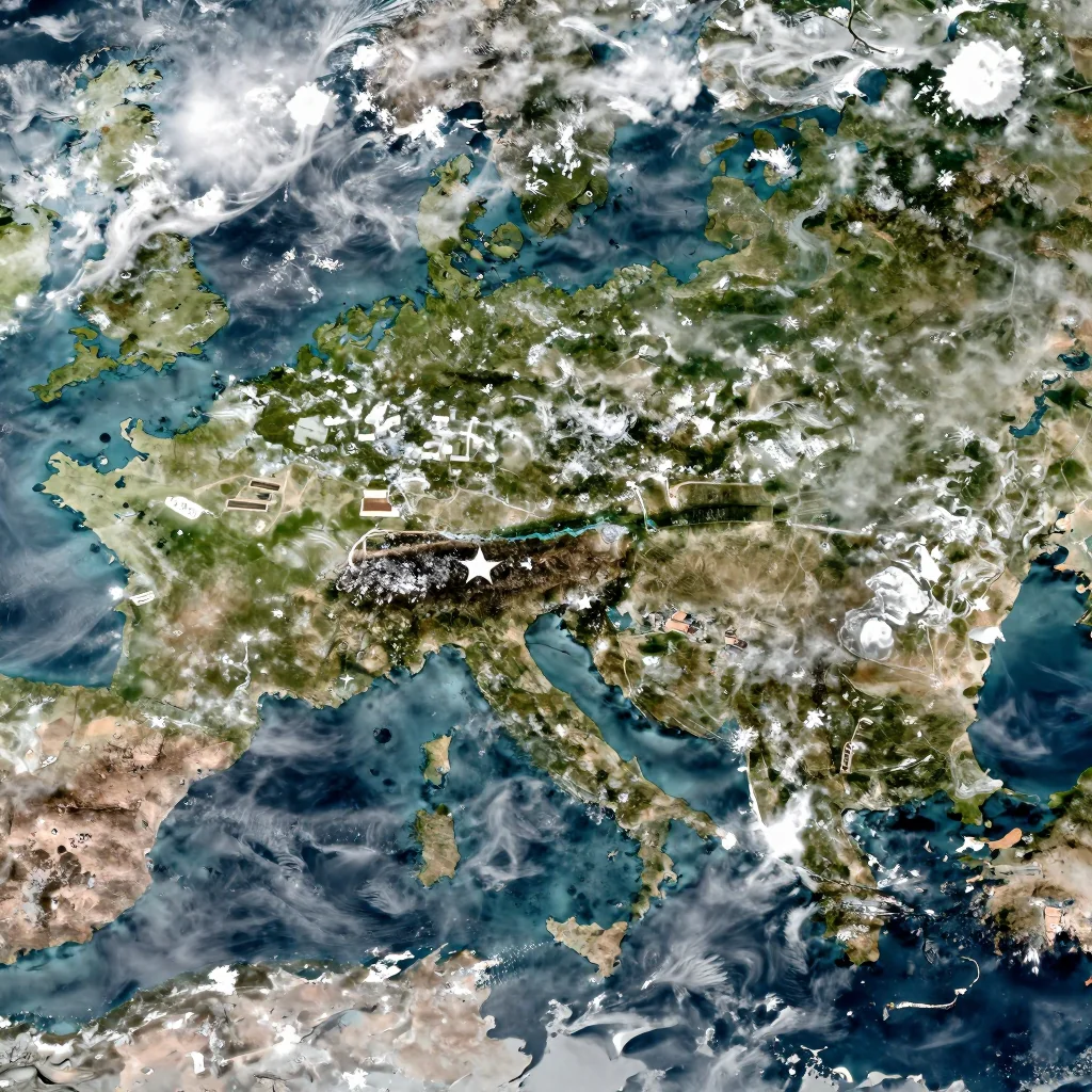 Berat, Albania Satellite View