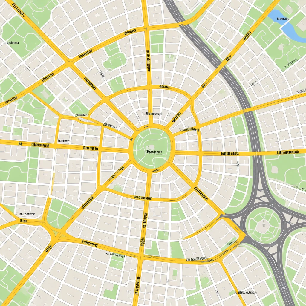 Berlin Germany Street Map - Roads and Urban Layout