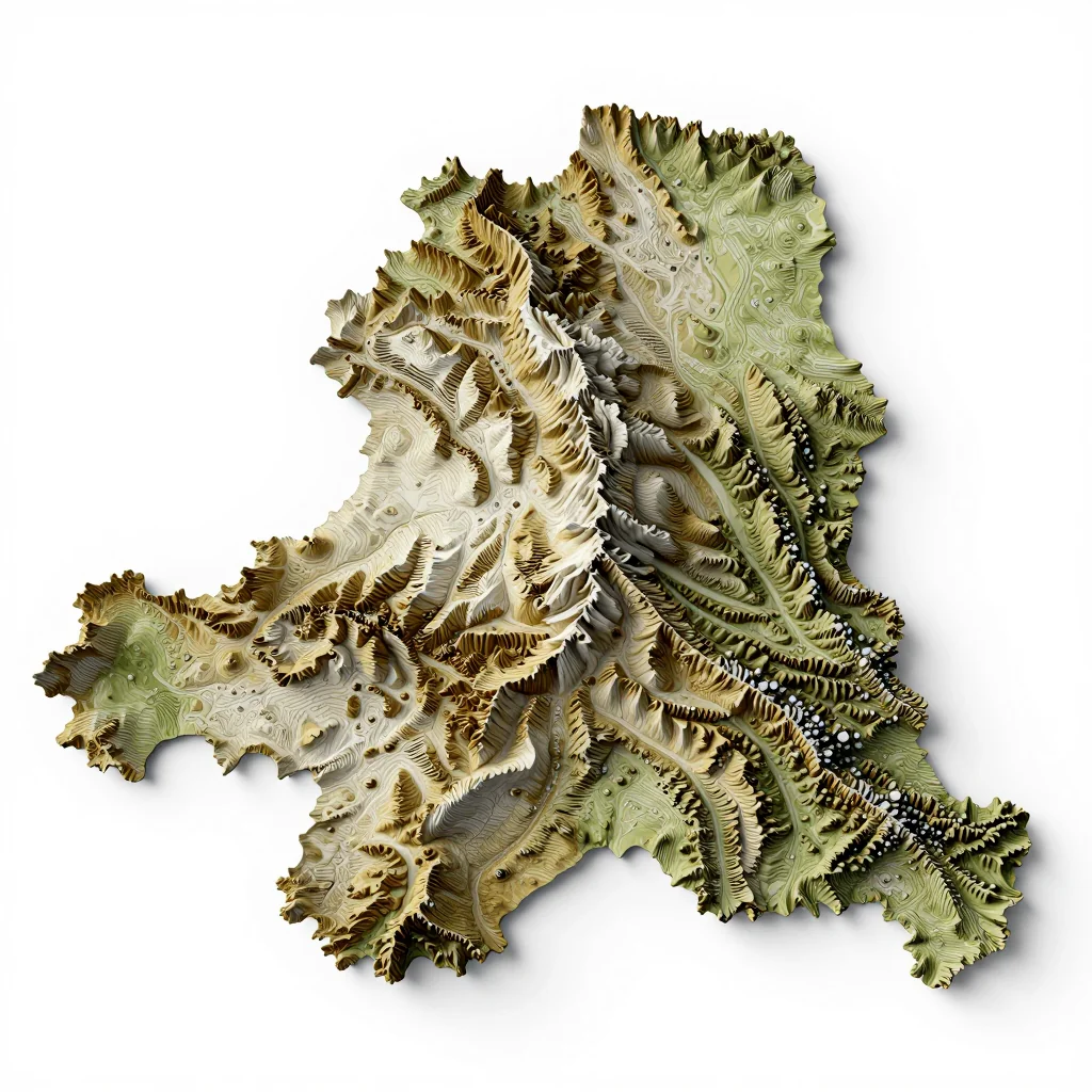 Bernstein, Austria 3D Topographic