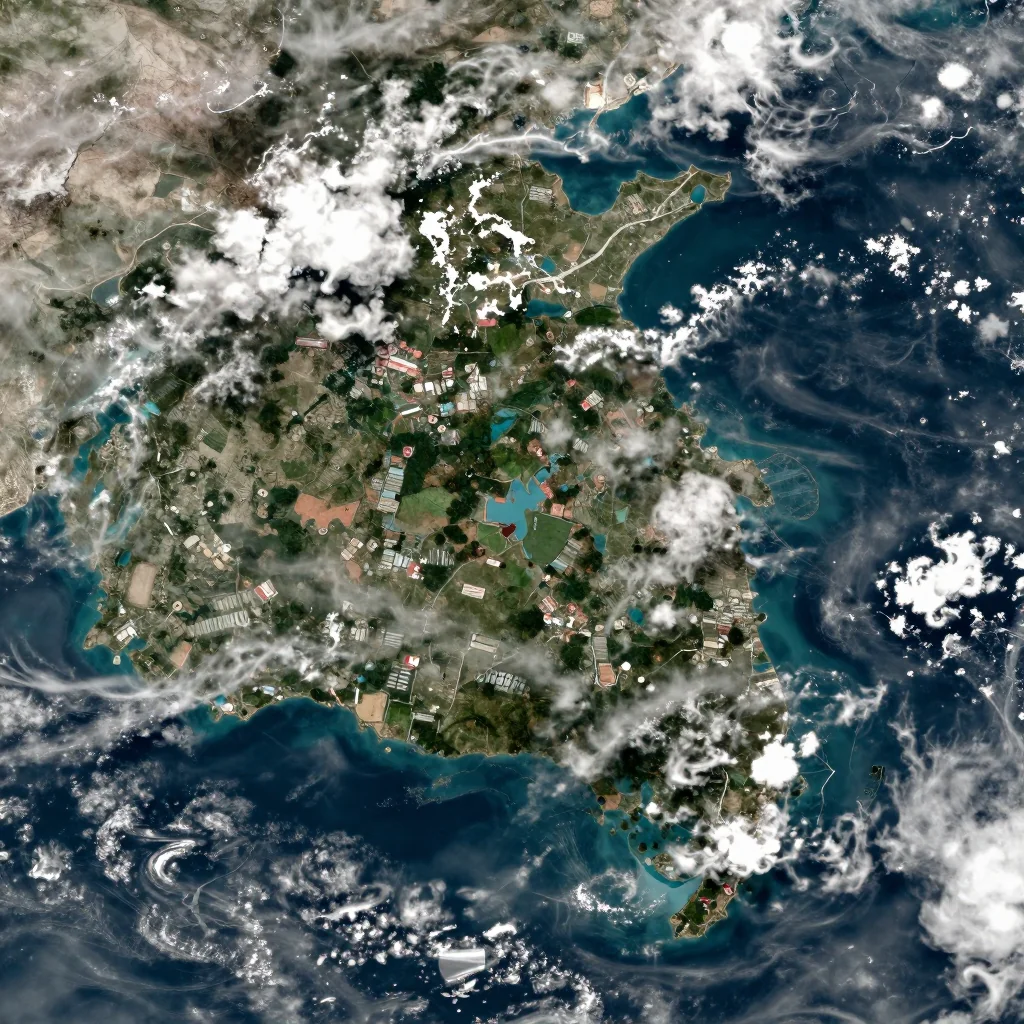 Bhola, Bangladesh Satellite View