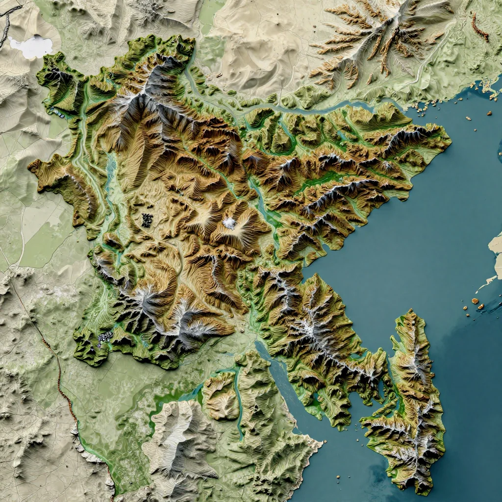 Bhola, Bangladesh Topographic Map