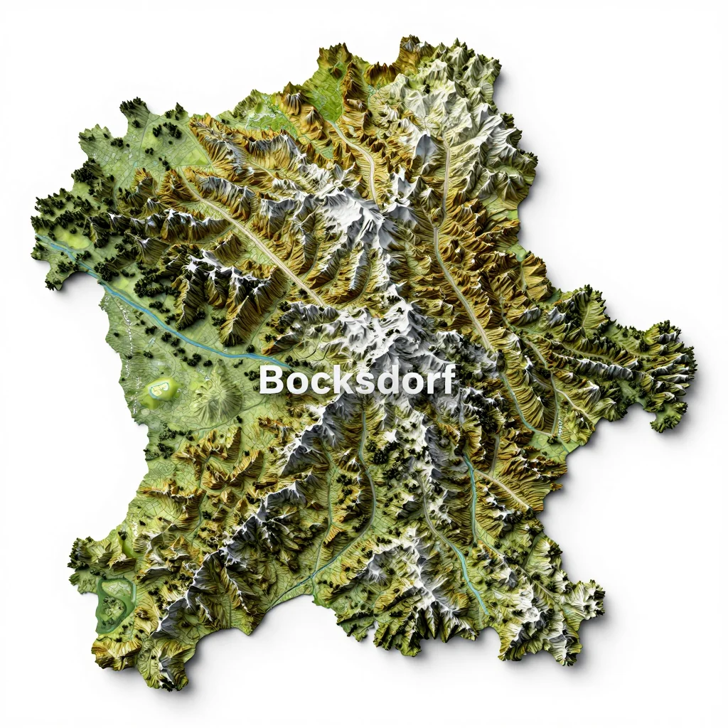 Bocksdorf, Austria Topographic Map