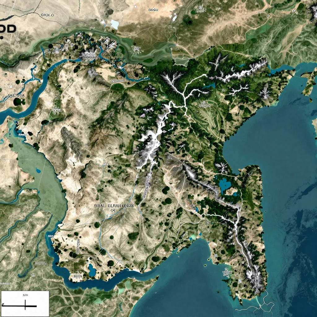 Bogra, Bangladesh - Physical Geography Map Bogra, Bangladesh Physical Geography Map