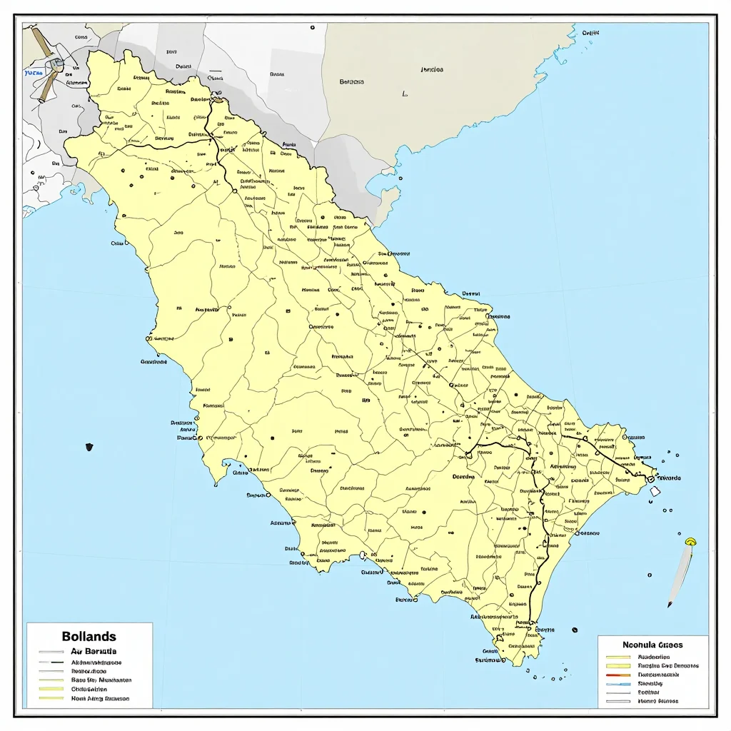 Bolands, Antigua and Barbuda Political Map