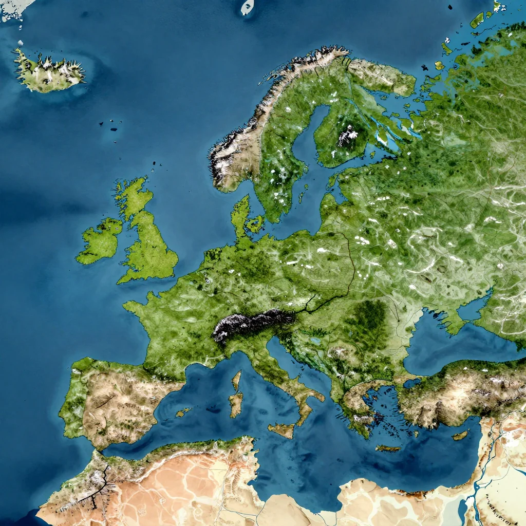 Bomarsund, Aland Islands Physical Geography Map