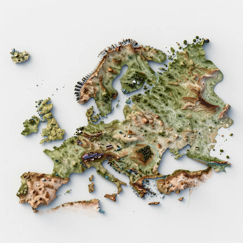 Bomarsund, Aland Islands 3D Topographic