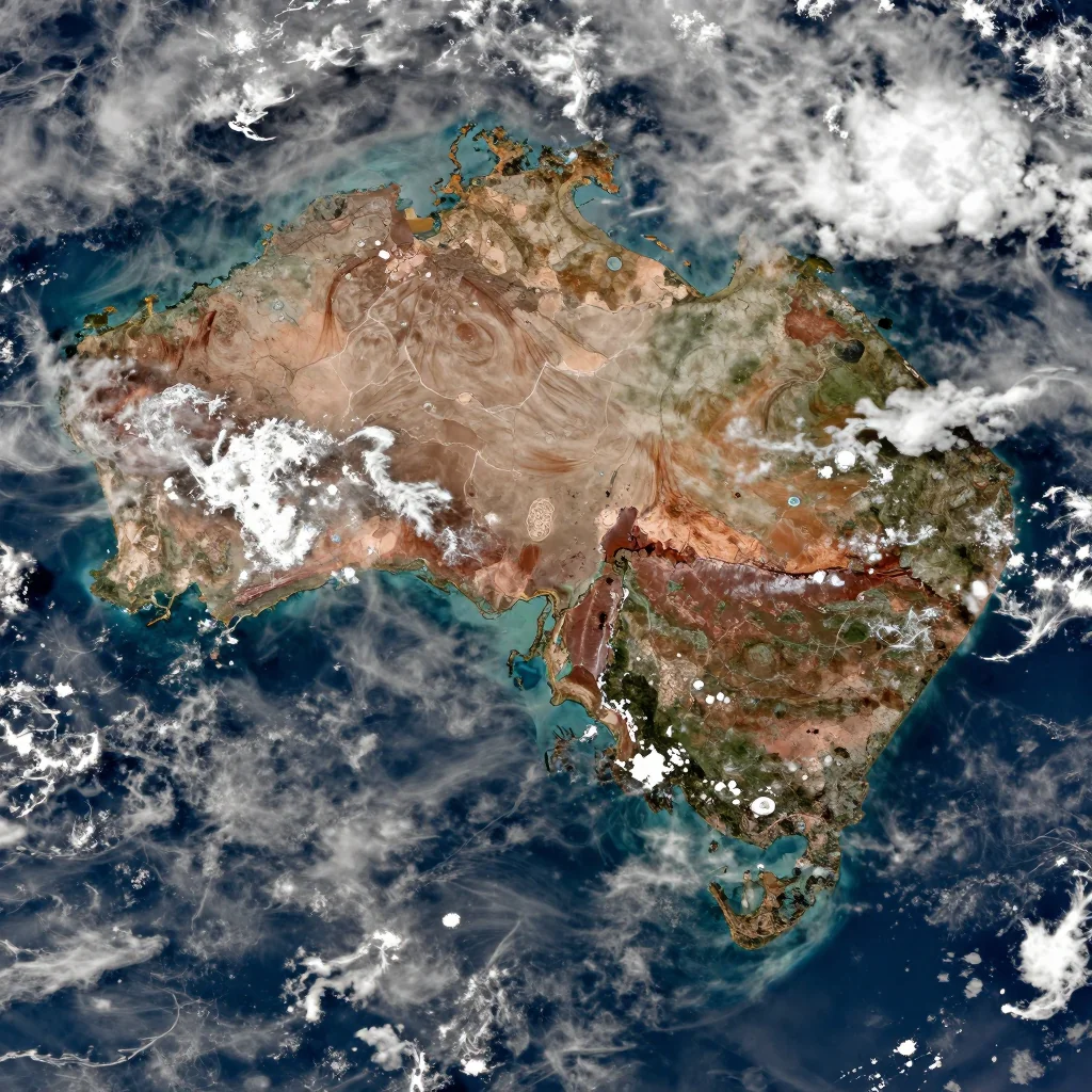 Bonner, Australia Satellite View