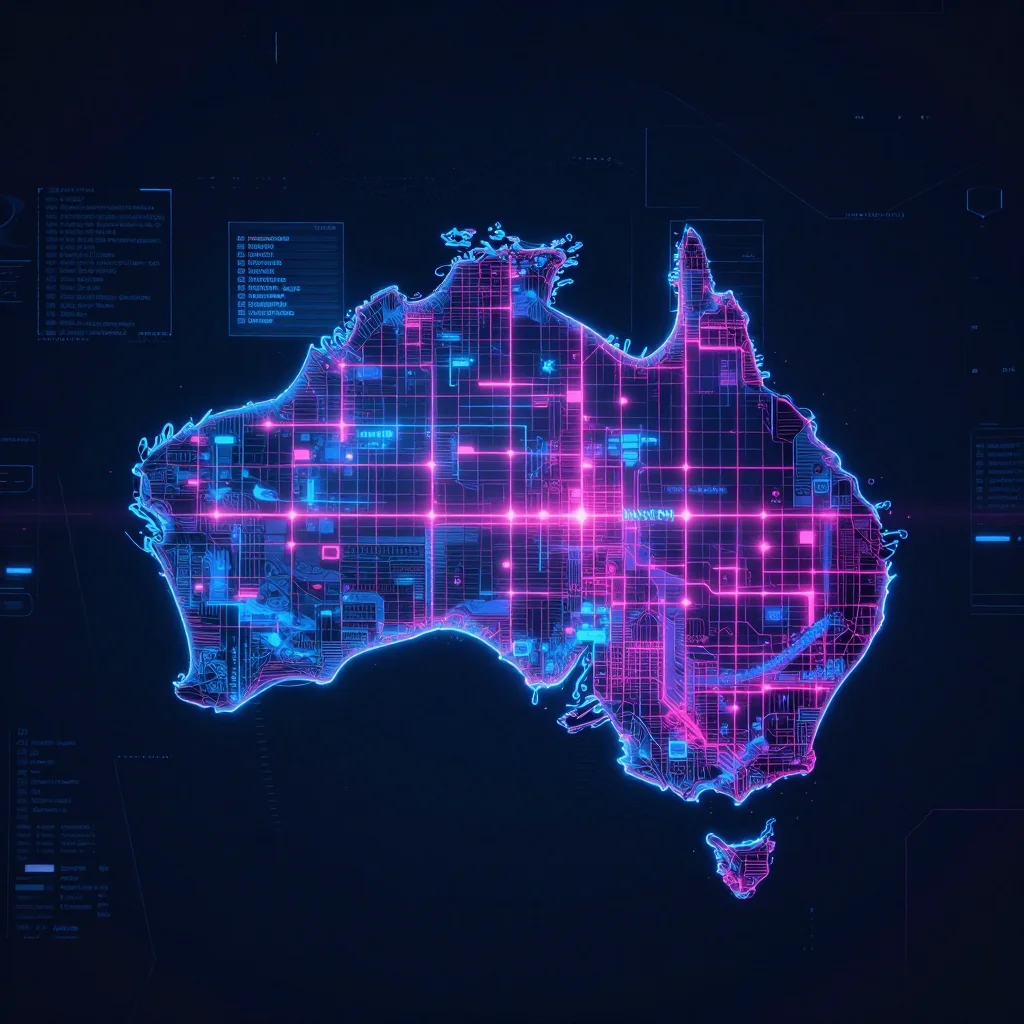 Bonython, Australia Cyberpunk Map