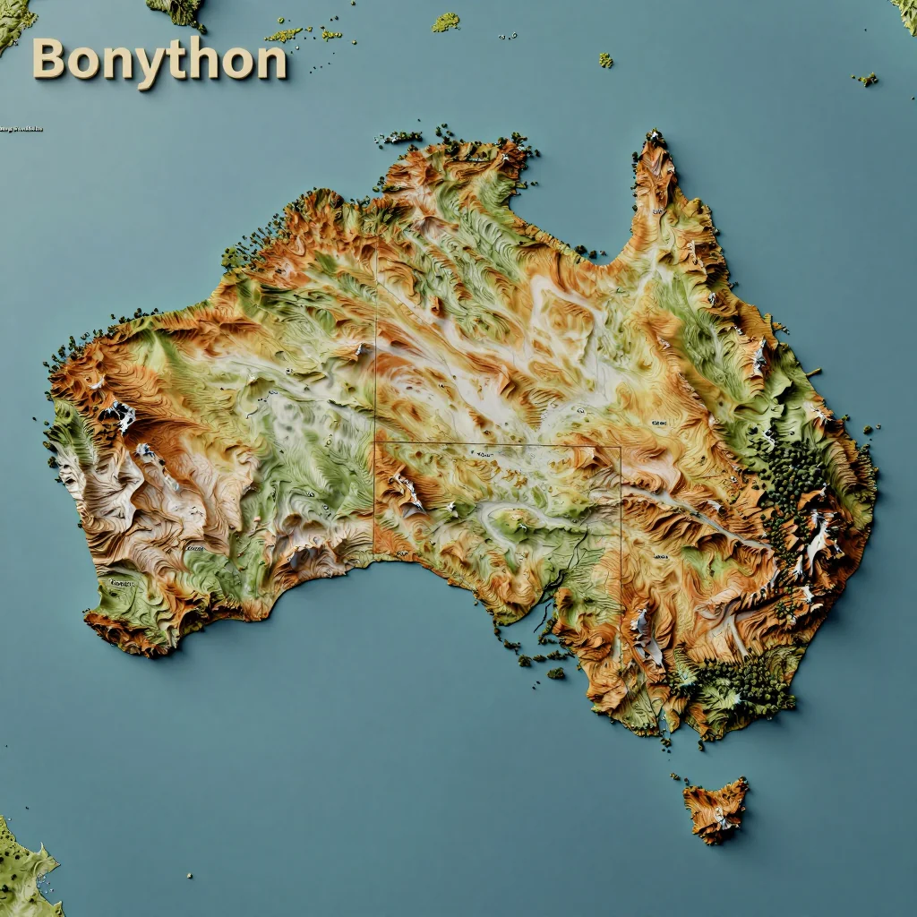 Bonython, Australia Topographic Map