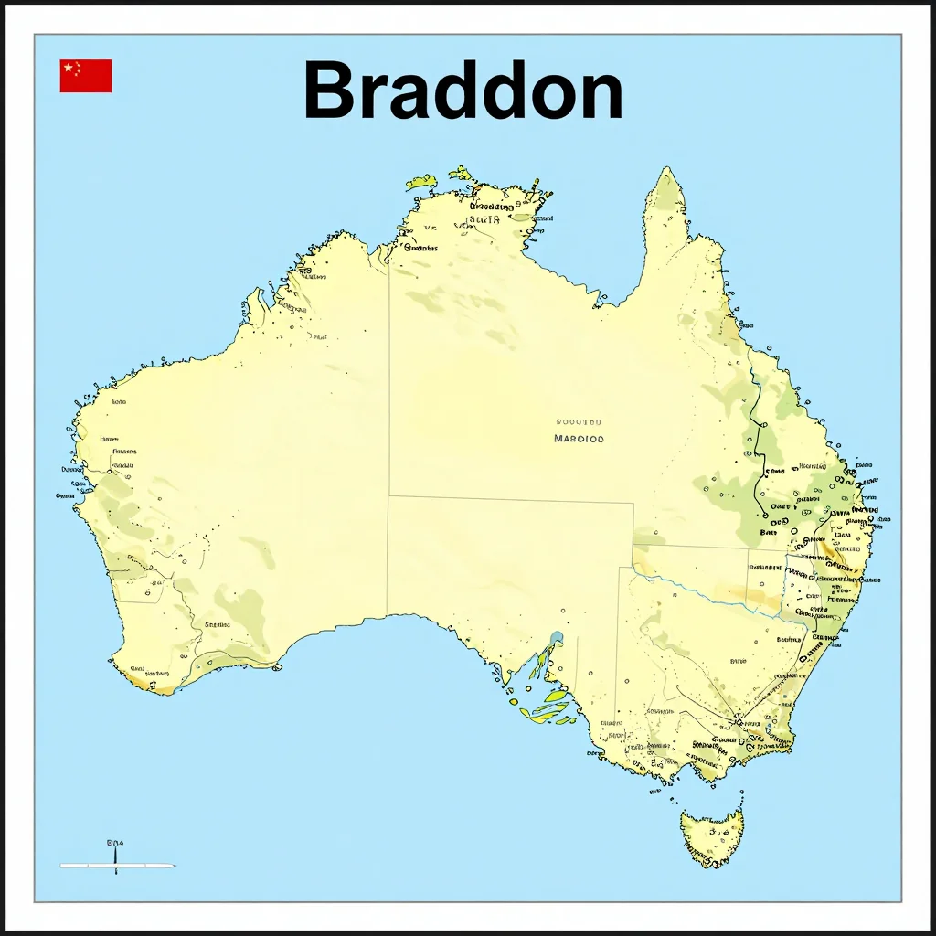 Braddon, Australia Political Map
