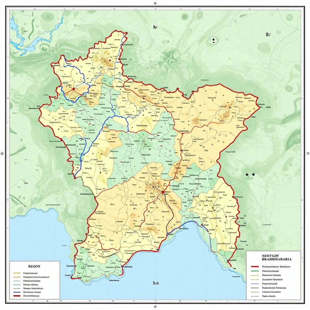 Brahmanbaria, Bangladesh Political Map