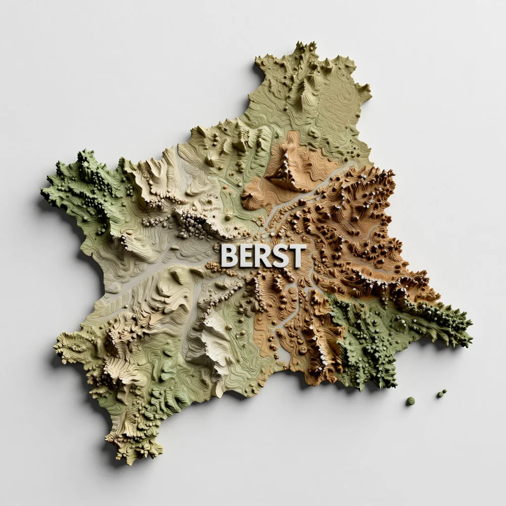 Brest, Belarus 3D Topographic