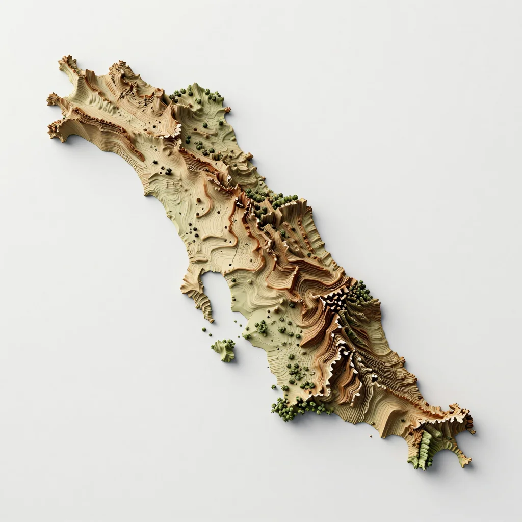 Bridgetown, Barbados 3D Topographic