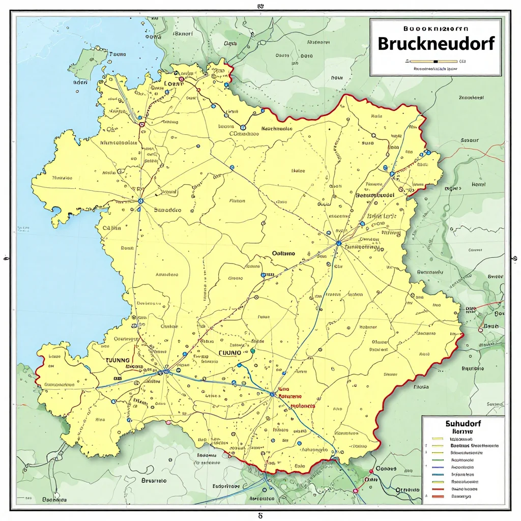 Bruckneudorf, Austria Political Map