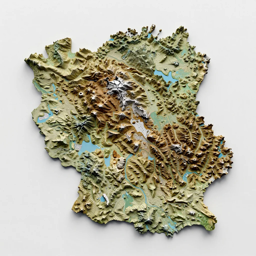 Brussels, Belgium - Topographic Map Brussels, Belgium Topographic Map