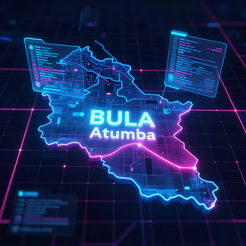 Bula Atumba, Angola Cyberpunk Map
