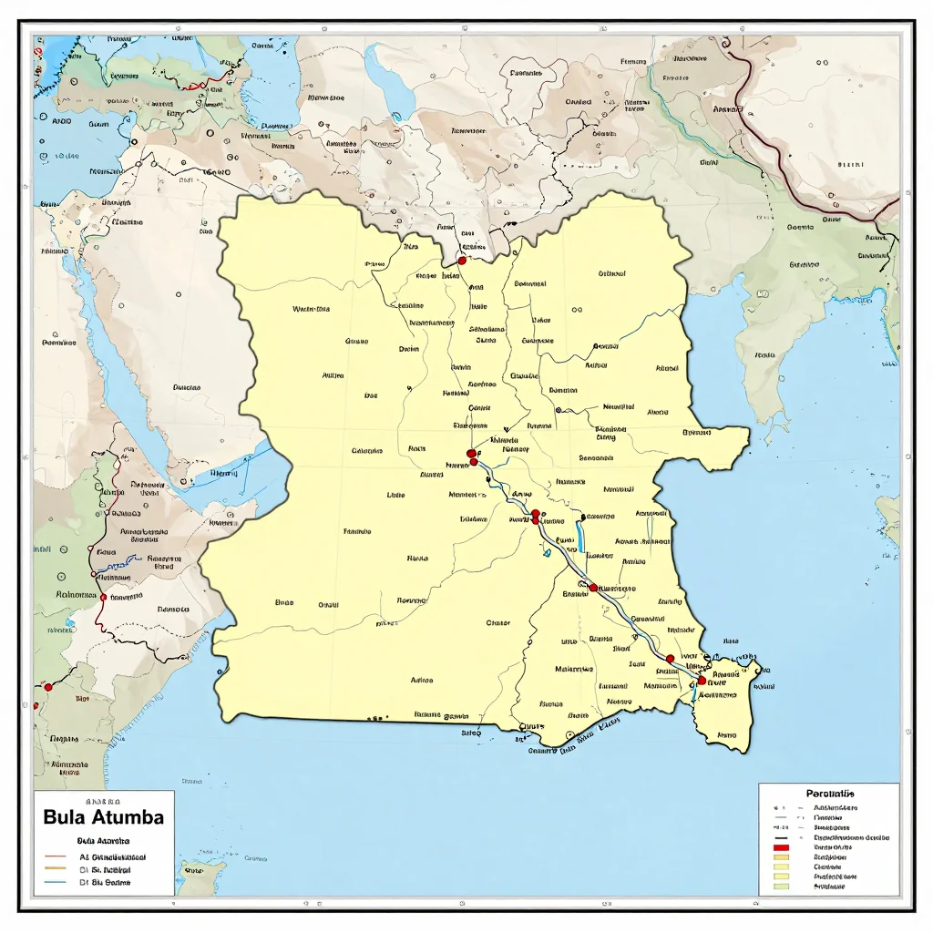 Bula Atumba, Angola Political Map