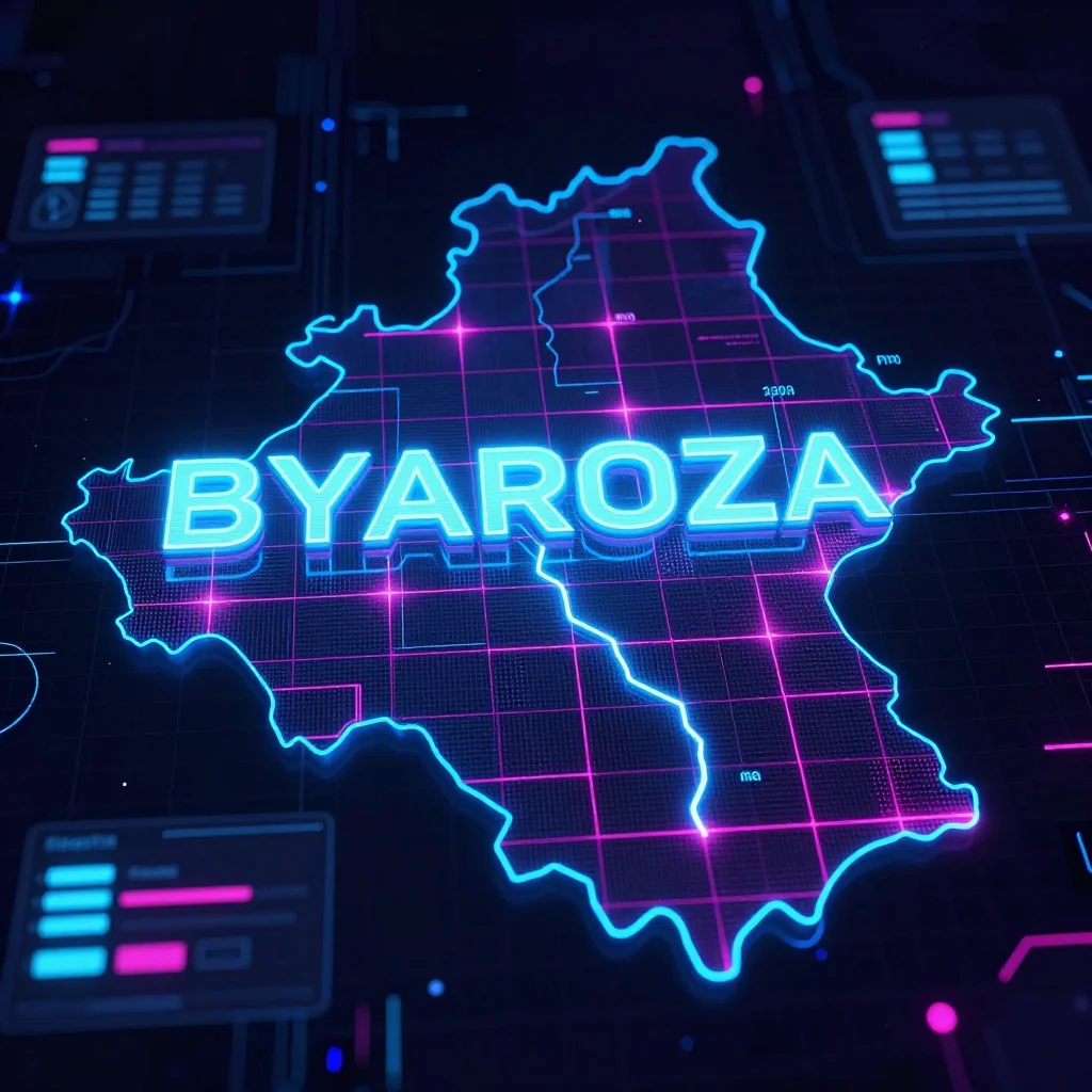 Byaroza, Belarus Cyberpunk Map