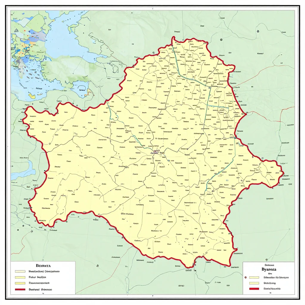 Byaroza, Belarus Political Map