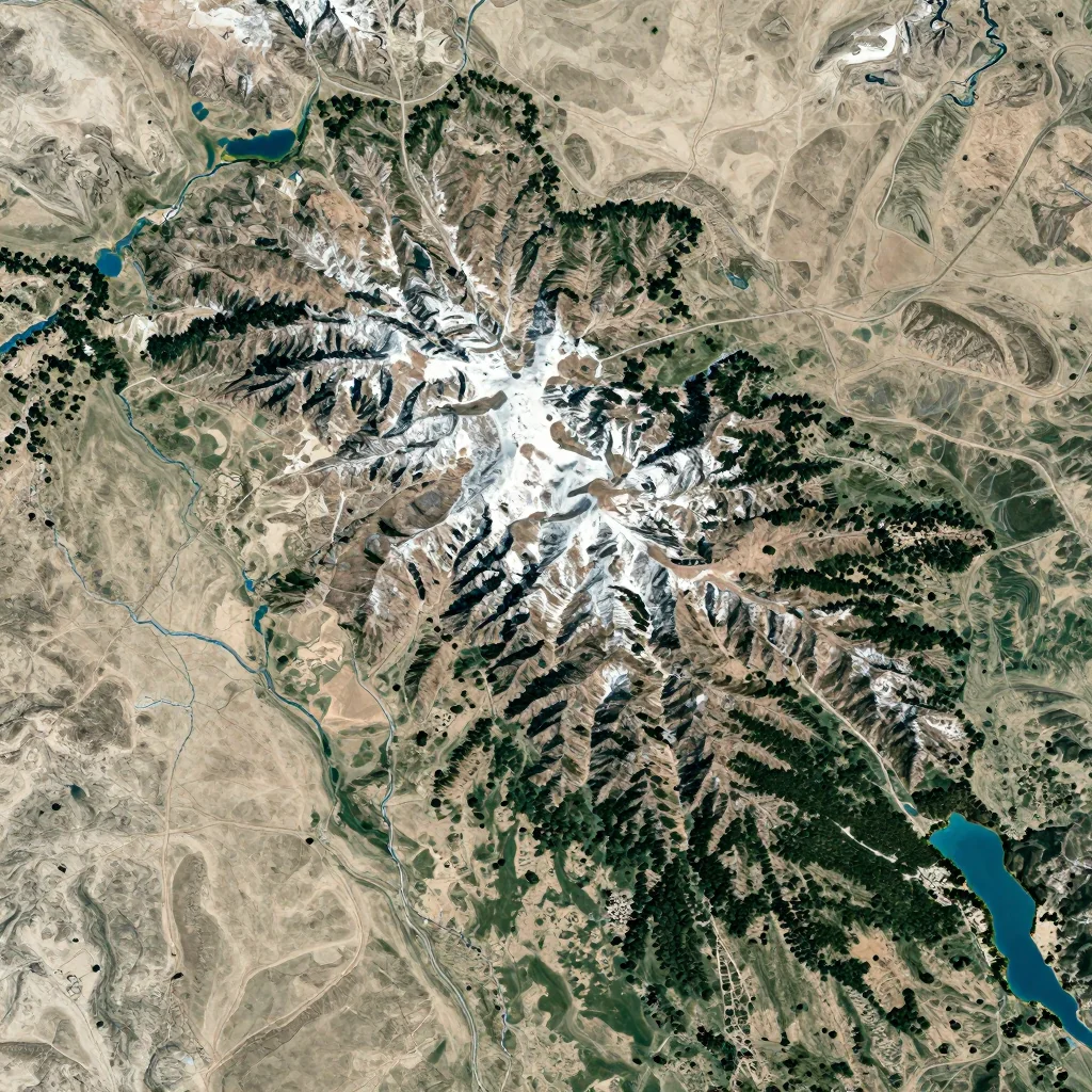 Byurakan, Armenia - Physical Geography Map Byurakan, Armenia Physical Geography Map