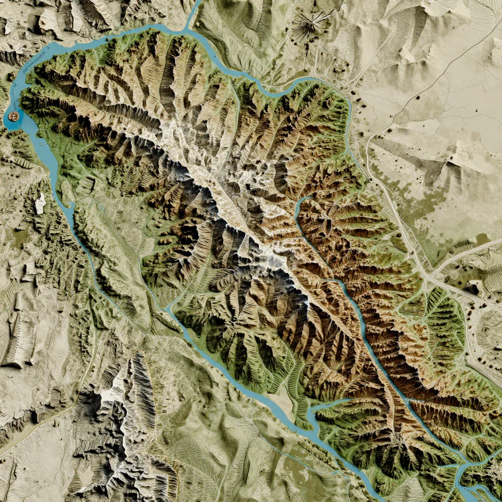 Byurakan, Armenia - Topographic Map Byurakan, Armenia Topographic Map