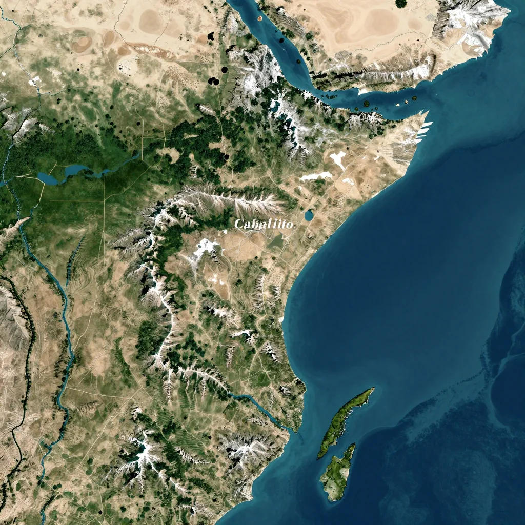 Caballito, Argentina - Physical Geography Map Caballito, Argentina Physical Geography Map