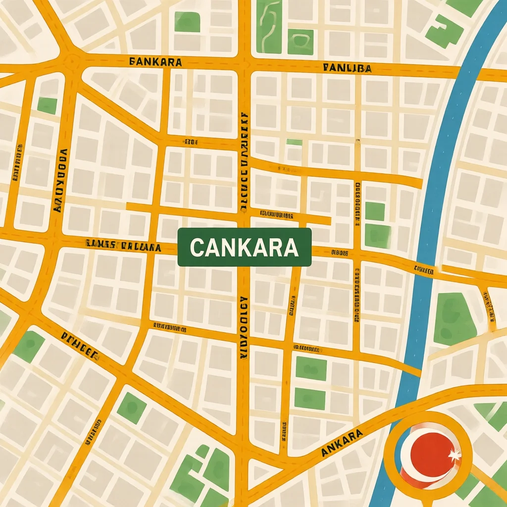 Cankaya Ankara Street Map - Roads and Urban Layout