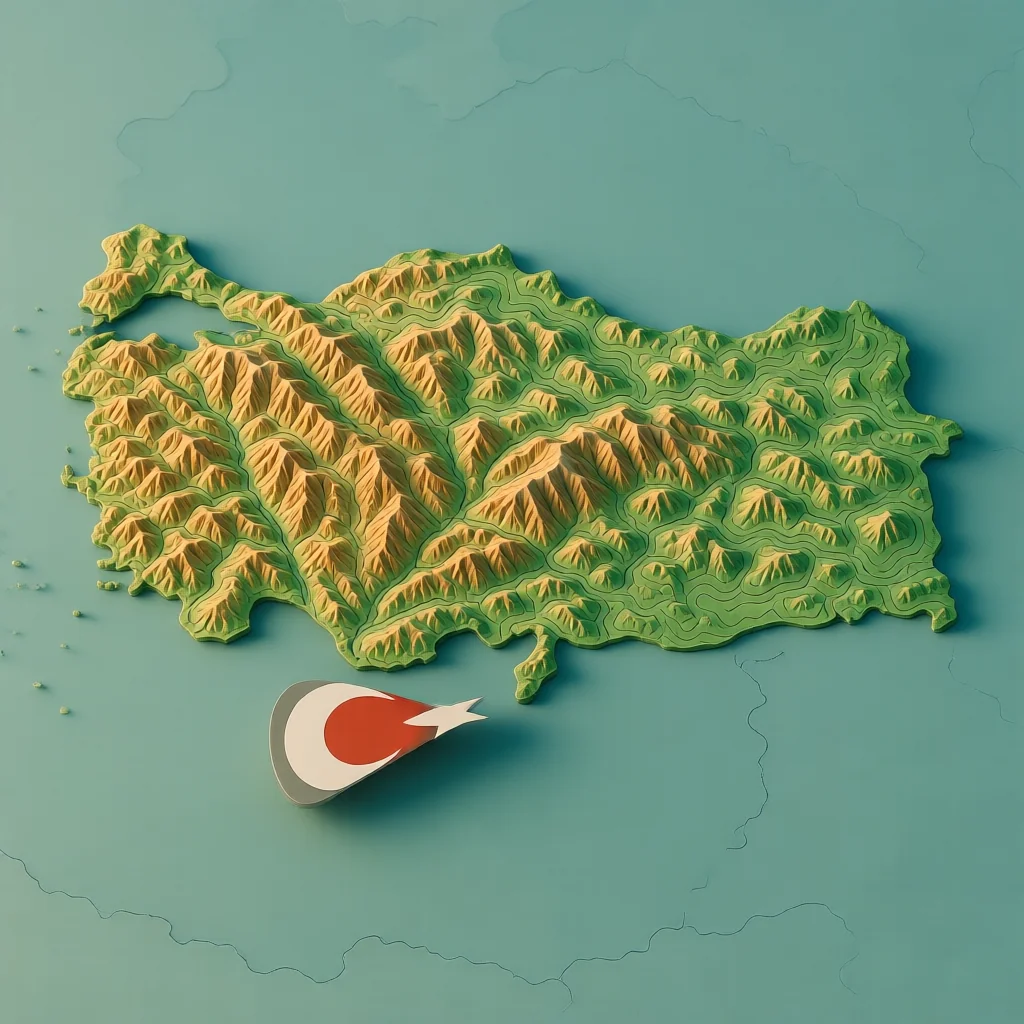 Cankaya Ankara Topographic Map - Elevation Contours and Terrain Features