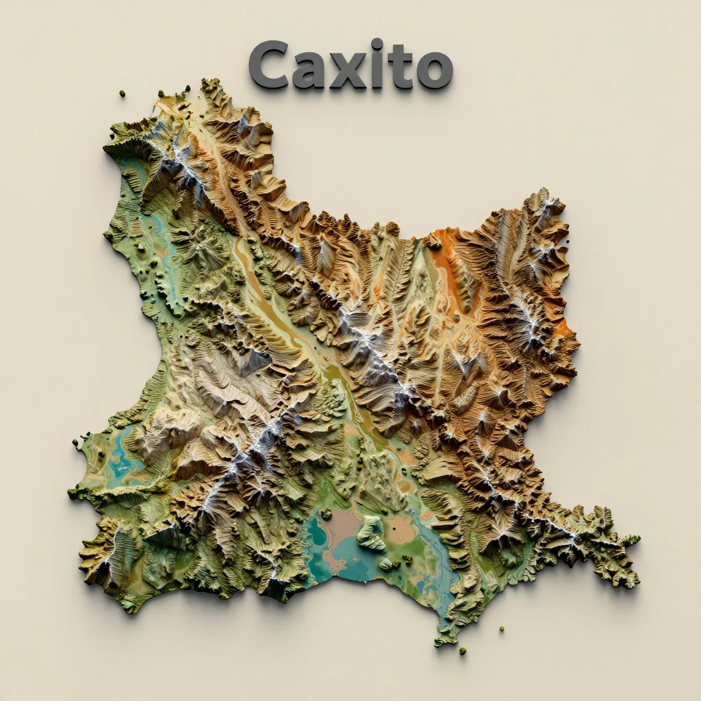 Caxito, Angola - Topographic Map Caxito, Angola Topographic Map