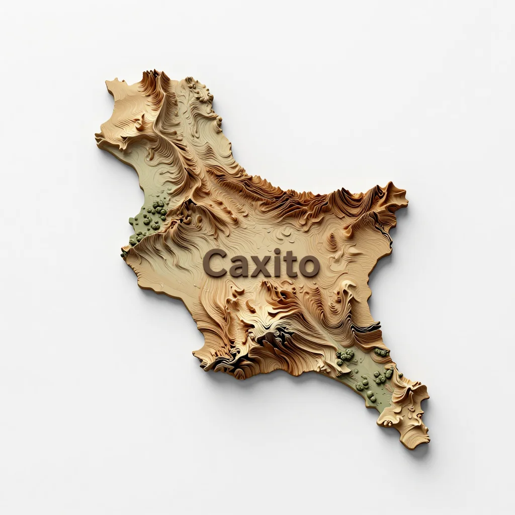 Caxito, Angola 3D Topographic