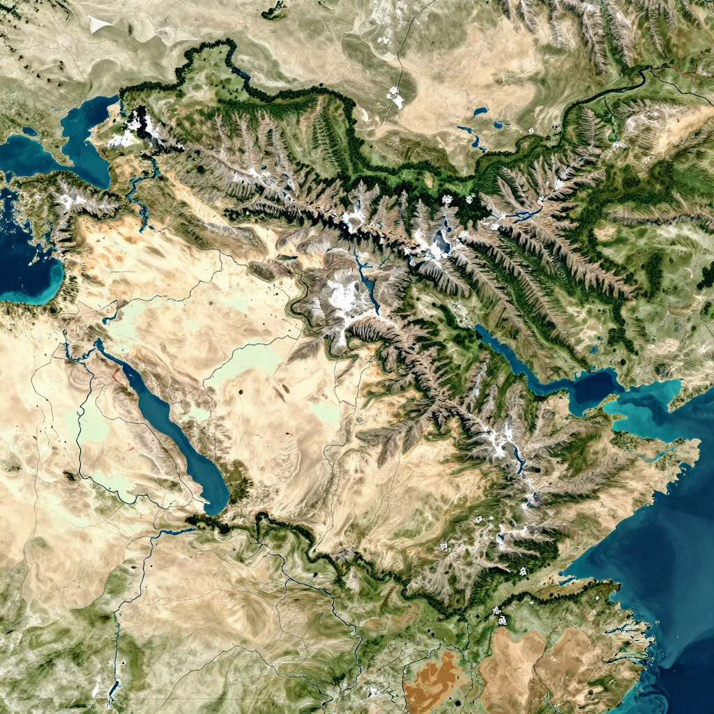 Ceyranbatan, Azerbaijan - Physical Geography Map Ceyranbatan, Azerbaijan Physical Geography Map