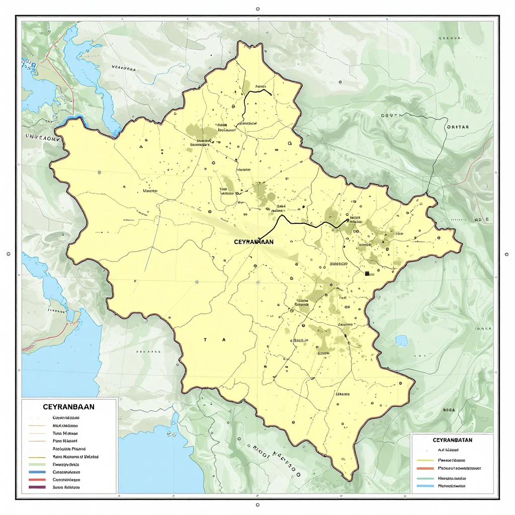 Ceyranbatan, Azerbaijan Political Map