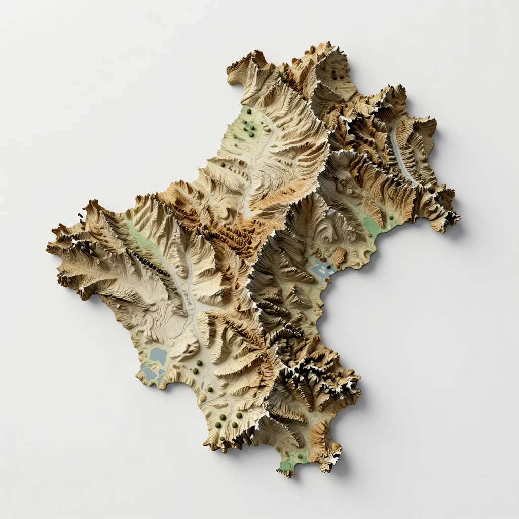 Ceyranbatan, Azerbaijan 3D Topographic