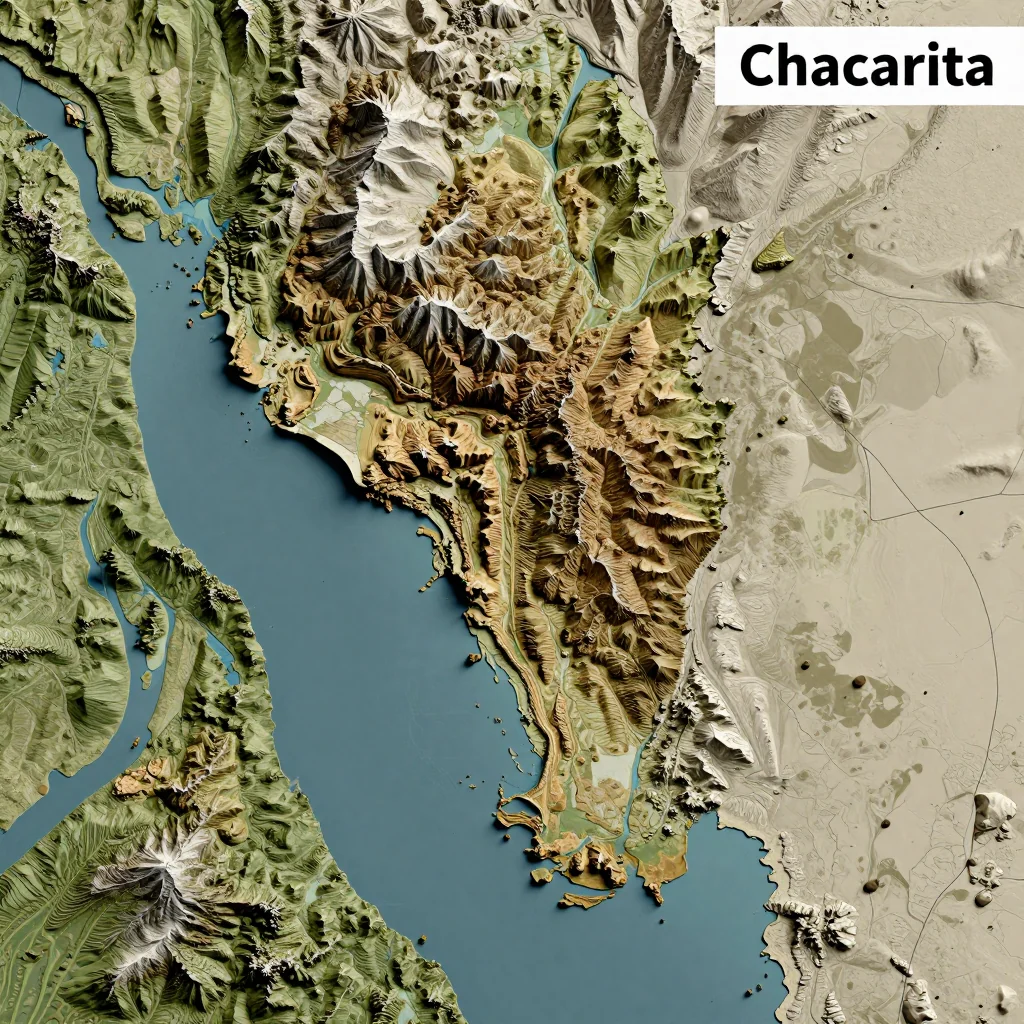 Chacarita, Argentina - Topographic Map Chacarita, Argentina Topographic Map