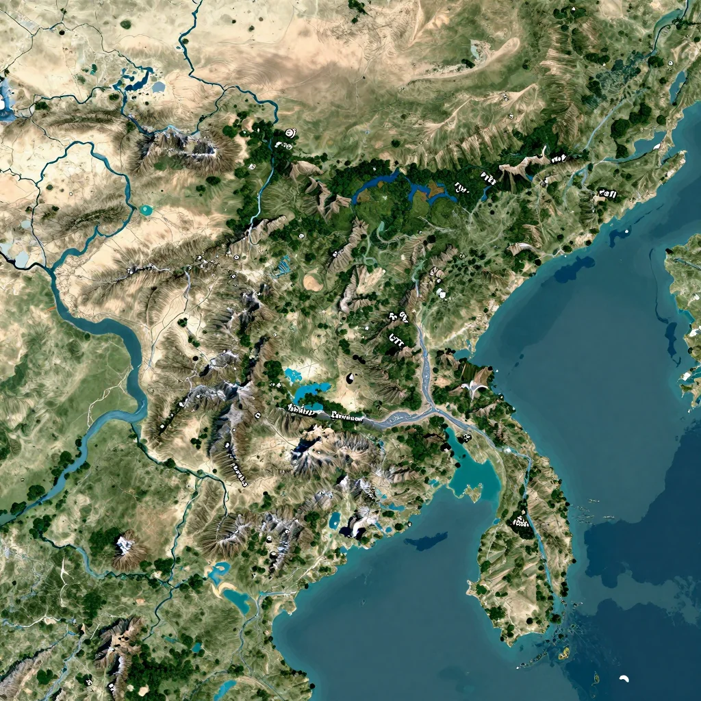 Chandpur, Bangladesh Physical Geography Map