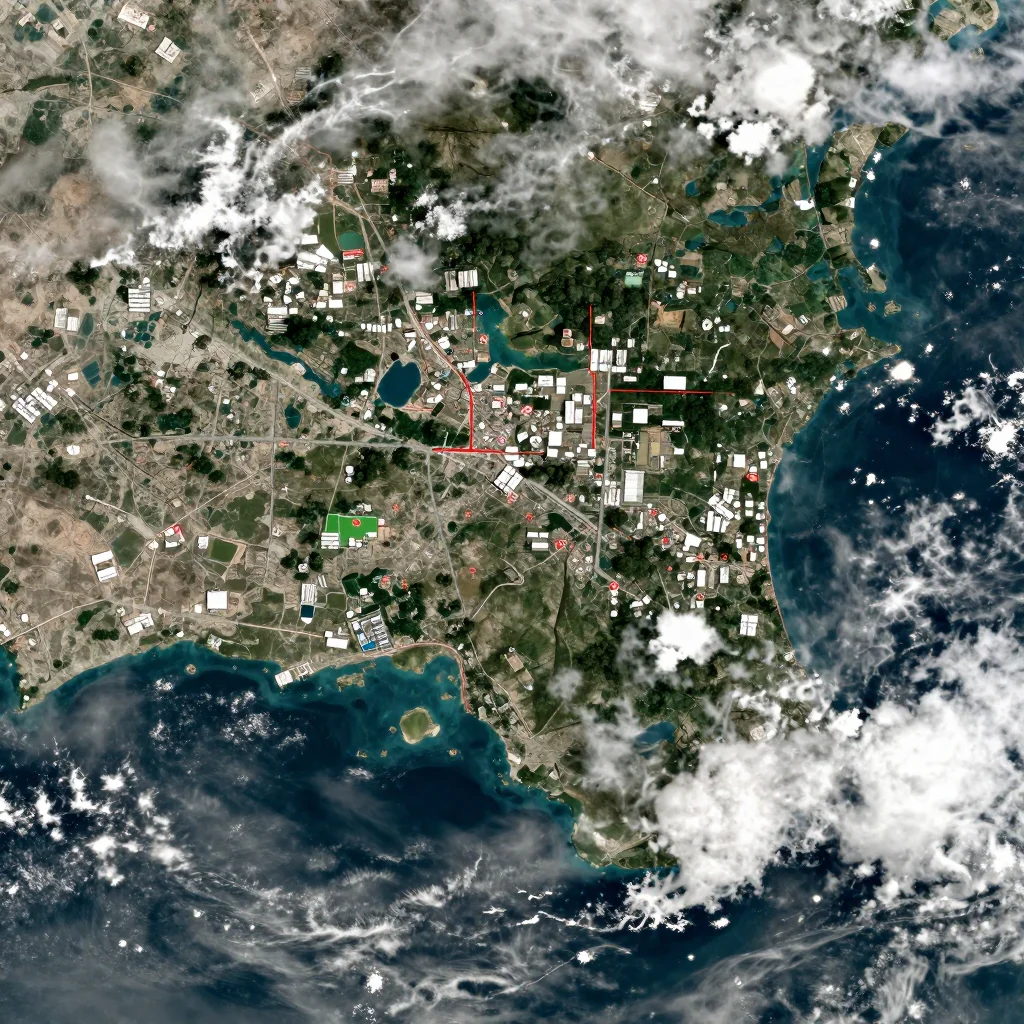 Chandpur, Bangladesh Satellite View