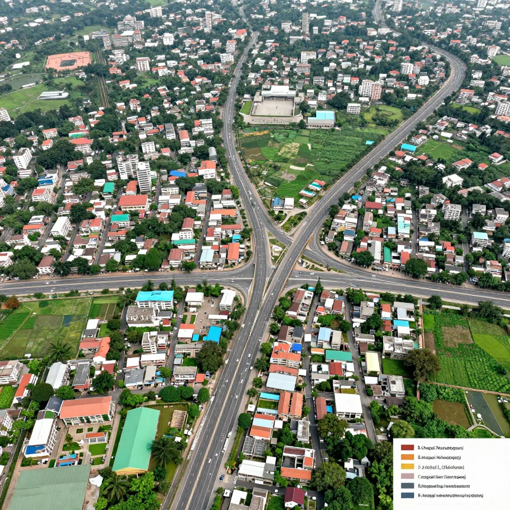 Chapai Nawabganj, Bangladesh Street Map