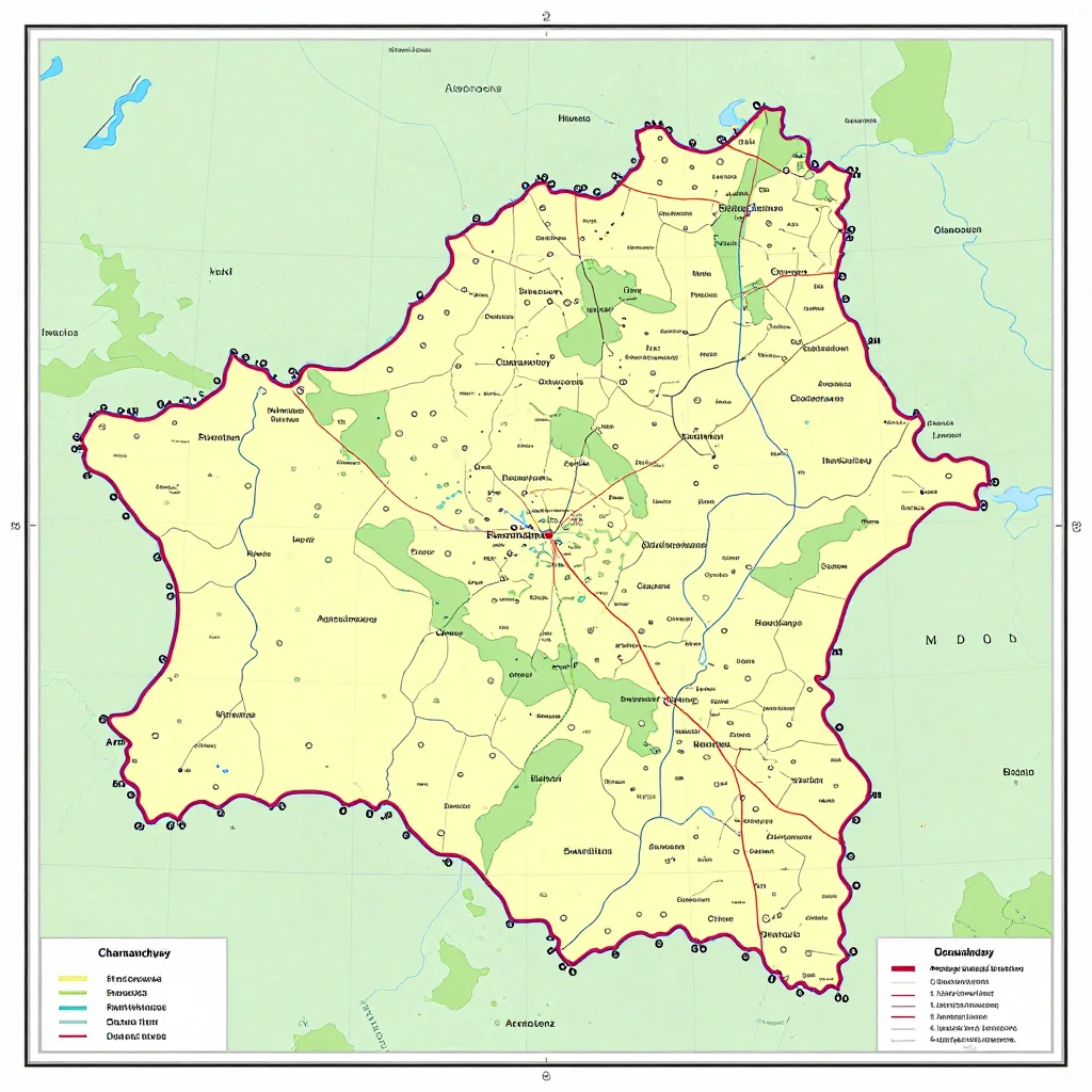 Charnawchytsy, Belarus Political Map