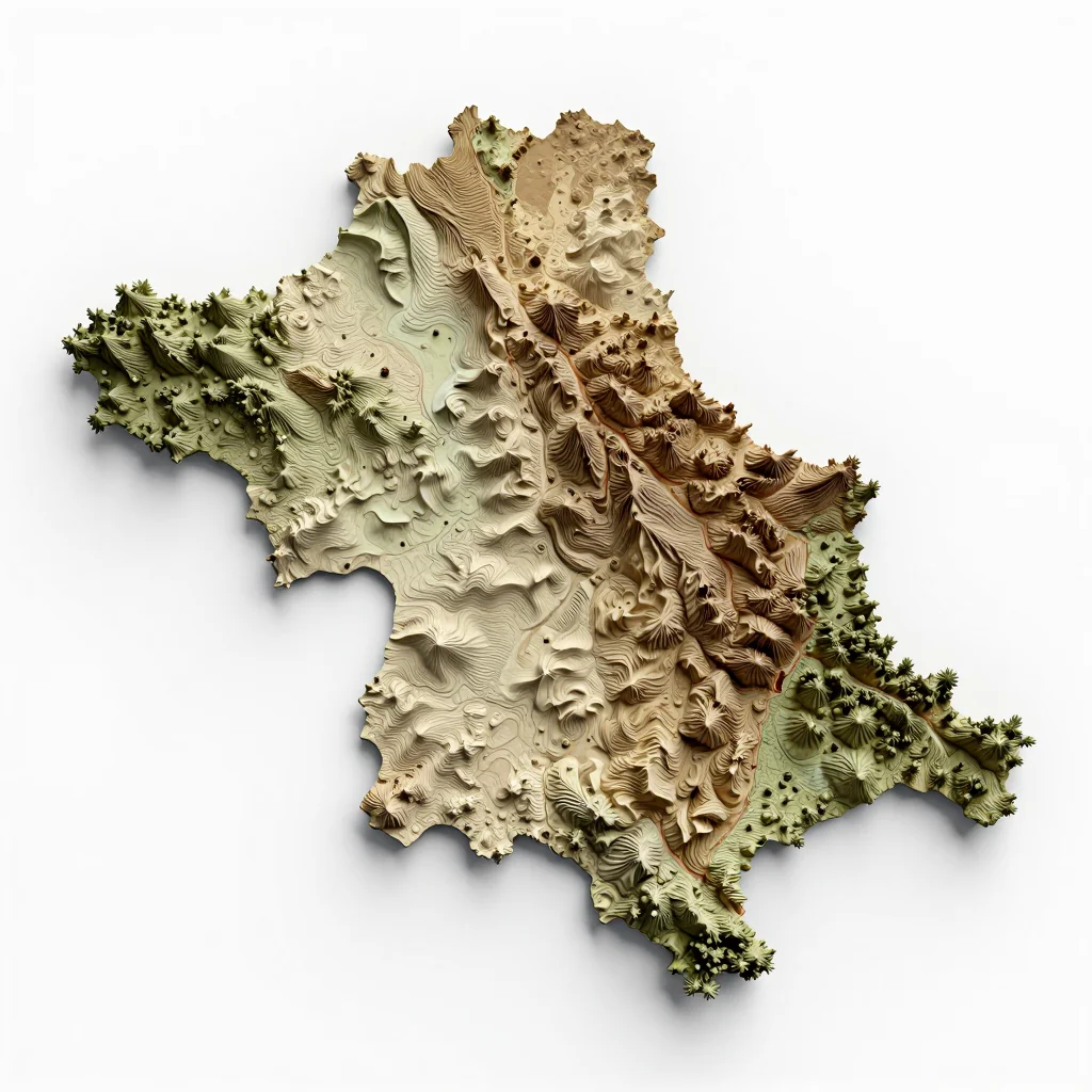 Charnawchytsy, Belarus 3D Topographic