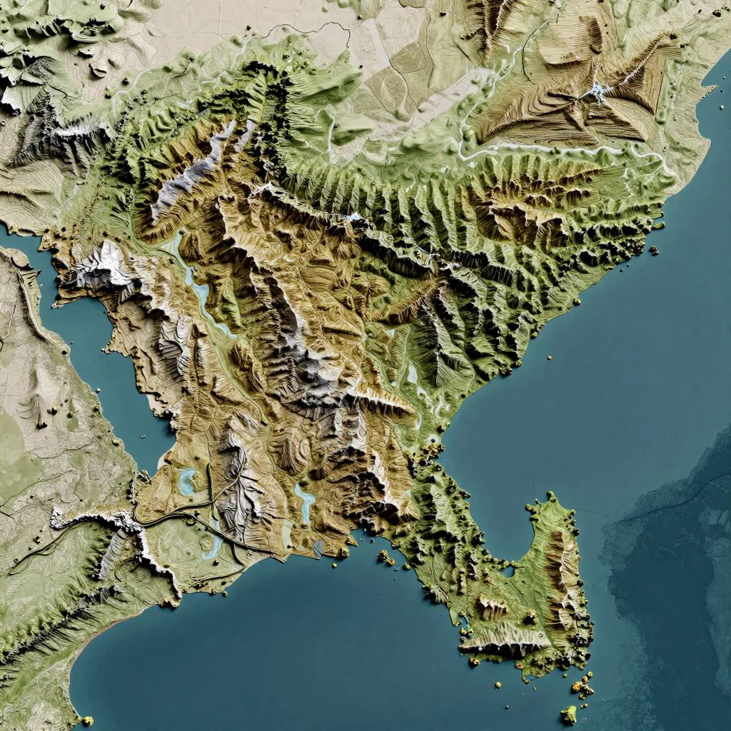 Chittagong, Bangladesh Topographic Map