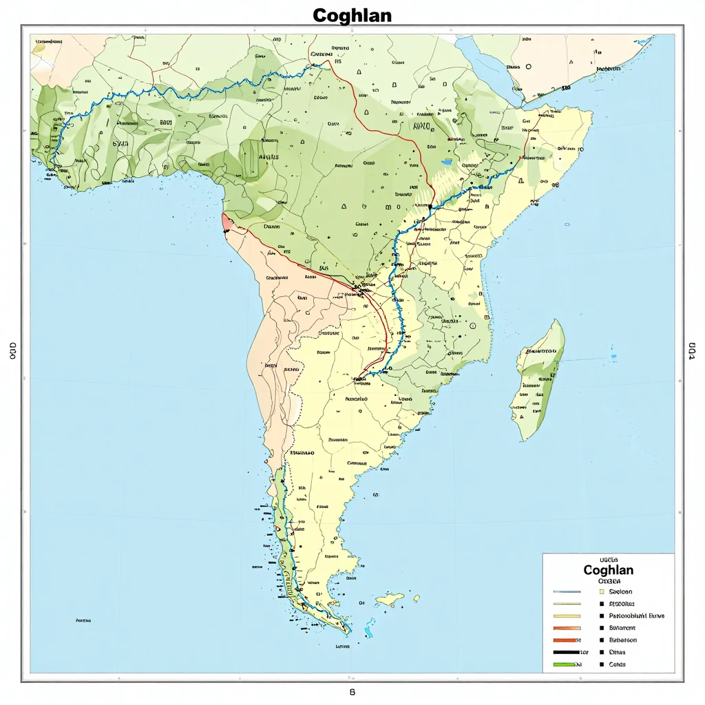 Coghlan, Argentina Political Map