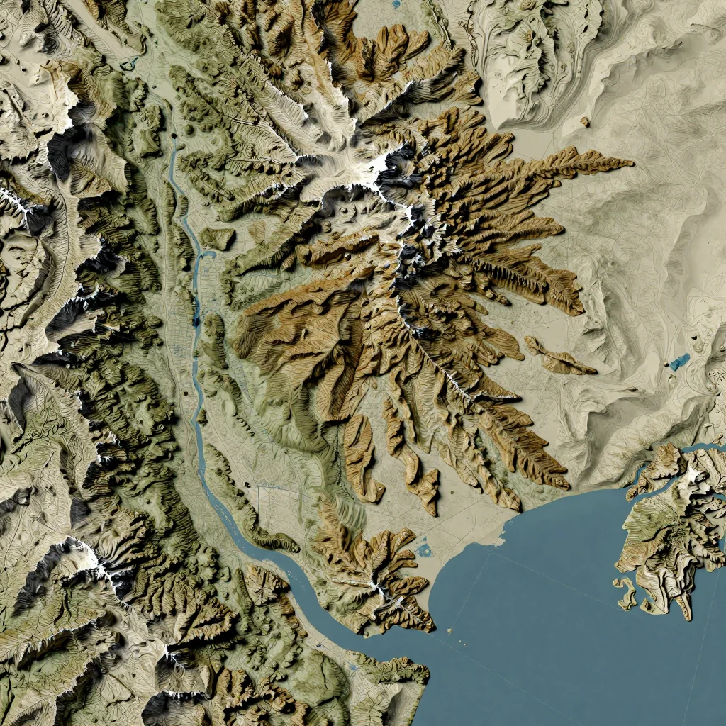 Coghlan, Argentina Topographic Map