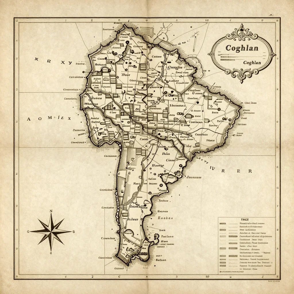 Coghlan, Argentina Vintage Map