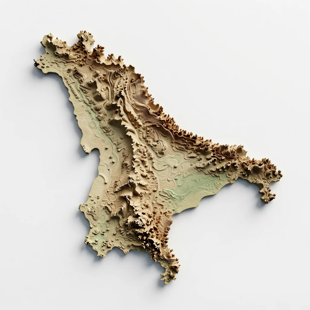 Crane, Barbados 3D Topographic