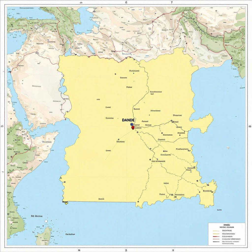 Dande, Angola Political Map